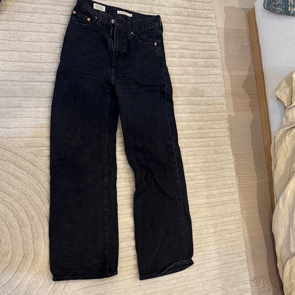 Levi's Black Flare Jeans - Picture 3 of 5